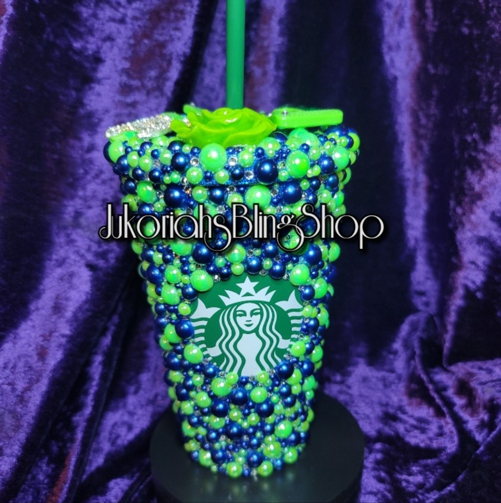 Bling starbucks tumbler cup 16oz Sweet Treats Glam Cup